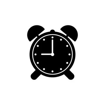 Classic alarm clock vector icon Stock Illustration