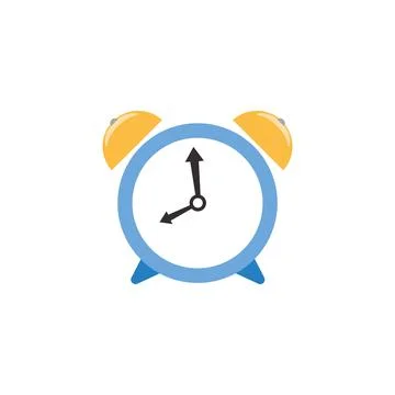 Classic alarm clock. Vector Illustrazione stock