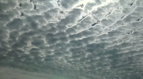 Classic Altocumulus Clouds Stock Footage 54758996