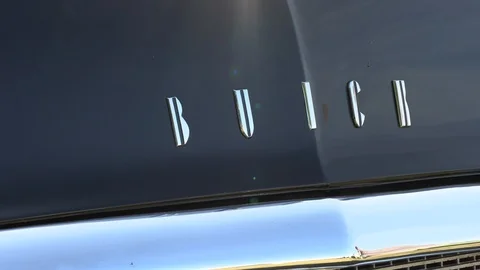 Classic American car, oldtimer buick Stock Footage 95480636