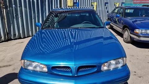 Classic American full-size sedan Pontiac Bonneville (eighth generation) Stock Footage 334174993