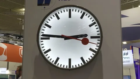 Classic, analog clock ticking Stock Footage 219948152