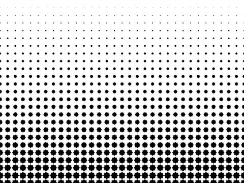 Classic ancient Arabic geometric pattern .Black stars. Illustrazione stock