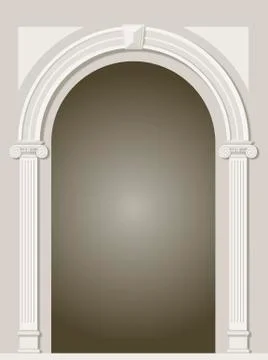 Classic antique arch Stock Illustration