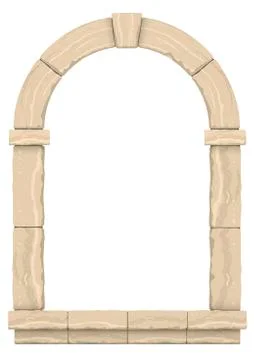Classic antique arch Stock Illustration