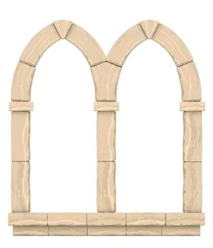 Classic antique arch Stock Illustration