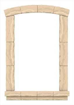 Classic antique arch Stock Illustration