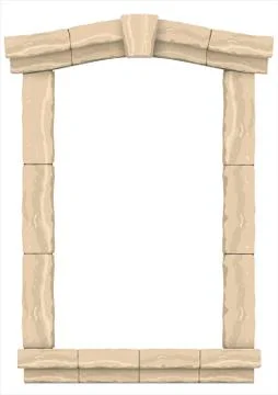 Classic antique arch Stock Illustration