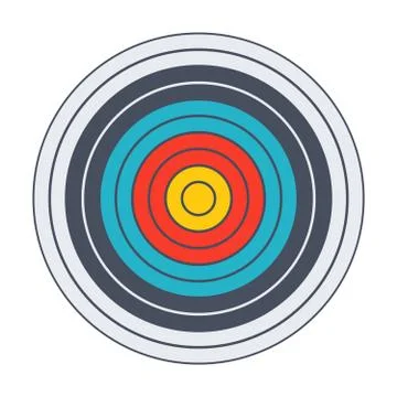 Classic archery target Stock Illustration