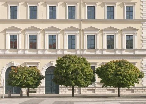 Classic architectural facade Stock Photos