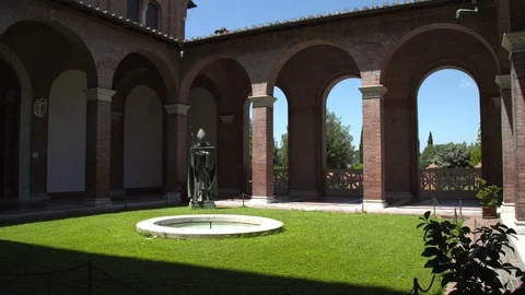Classic Architecture and Green Stock Footage 74842281