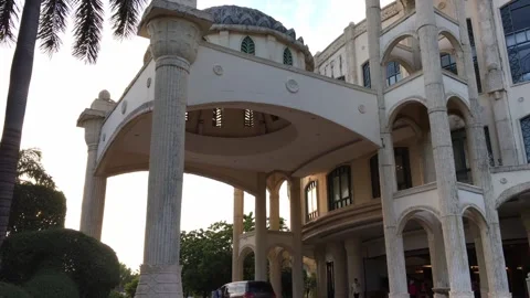 Classic architecture dome and columns detail Stock Footage 146936221