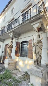 Classic Architecture Stone Statues Muggia Italy July 20 2026 Fotos Stock