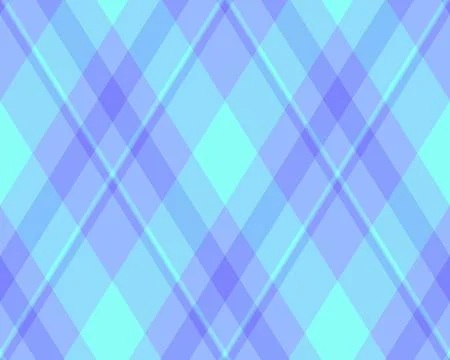 This classic argyle pattern features overlapping diamond shapes in soothing b Stock-Illustration