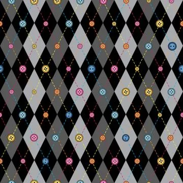 Classic argyle pattern in patchwork style. イラスト素材