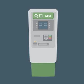 Classic ATM Vector Stock Illustration