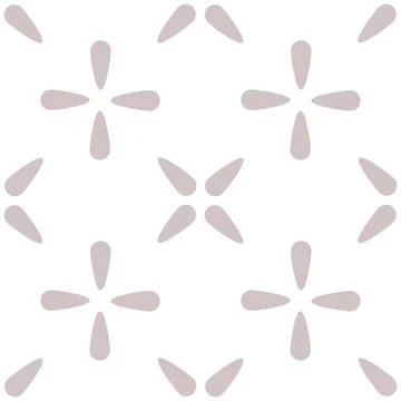 Classic Azulejo Floral Tile Pattern Vector Stock Illustration
