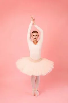 Classic ballet dancer in studio Foto stock
