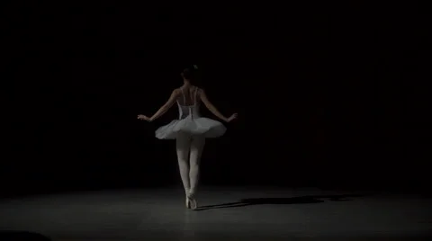 Classic Ballet Dancer In White Tutu Stock Footage 68186628