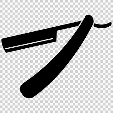 Classic barber straight razor Stock Illustration