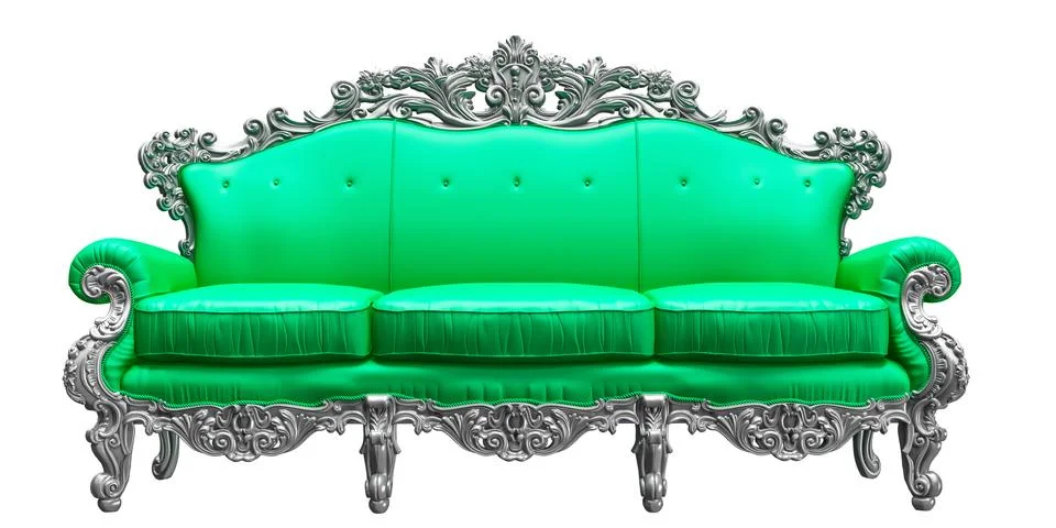 Classic Baroque sofa Stock Illustration