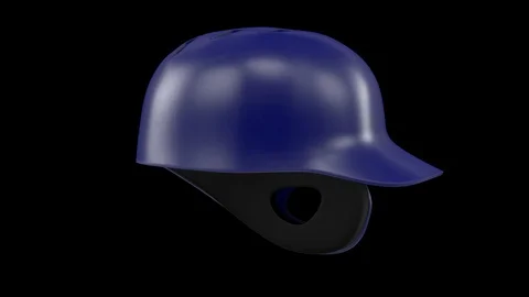 Classic Baseball Helmets 360 rotation loop Stock Footage 105156779