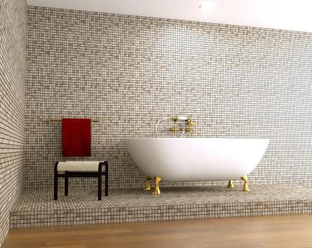 Classic bathroom Stock Illustration