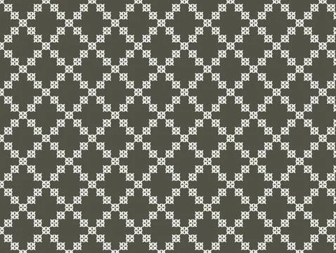 Classic batik seamless pattern background geometric mandala wallpaper. Stock Illustration