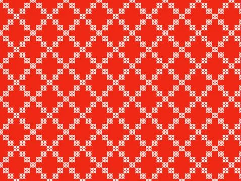 Classic batik seamless pattern background geometric mandala wallpaper. Stock Illustration