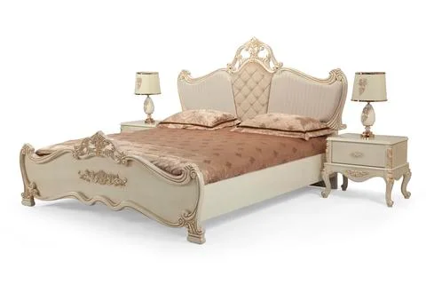 Classic bed Stock Photos