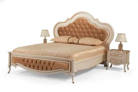 Classic bed Stock Photos