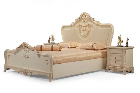 Classic bed Stock Photos