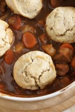 Classic beef cobbler Stock Photos