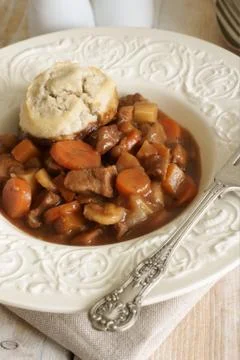 Classic beef cobbler Foto stock