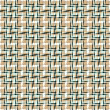 Classic beige and light blue plaid seamless pattern, featuring a timeless t.. Stock Illustration