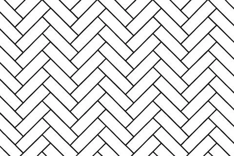 Classic black and white herringbone pattern seamless geometric background Illustrazione stock