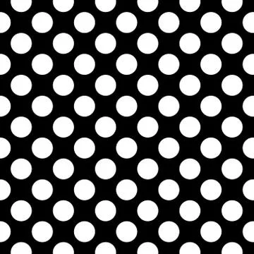 Classic black background with polka dot pattern Stock Illustration
