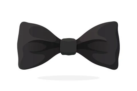 Classic black bow tie Stock Illustration