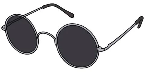 Classic black glasses Stock Illustration