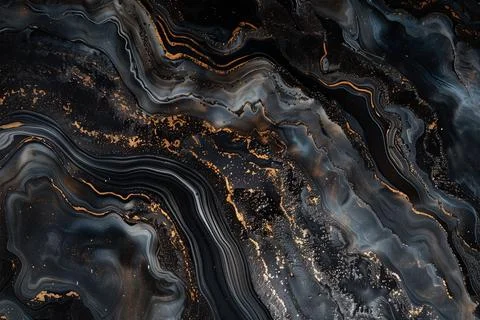 Classic Black Marble Background Stock Photos