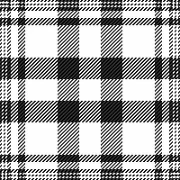 Classic black  white tartan pattern. Seamless, versatile textile design for b Stock Illustration