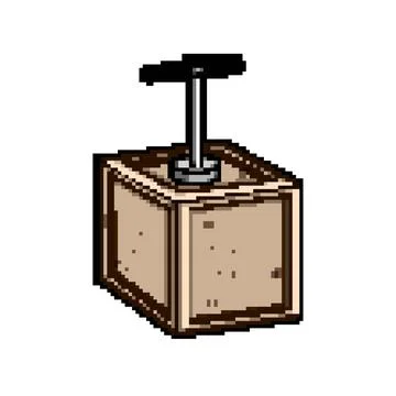 Classic blasting machine triggering explosion demolition concept 스톡 일러스트