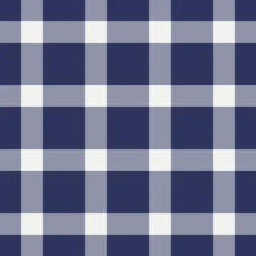 Classic blue and white checkered pattern. Seamless design for textile, wallpa Stockillustratie