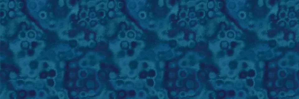 Classic blue blurred vector texture seamless border pattern. Variegated soft Stock Illustration