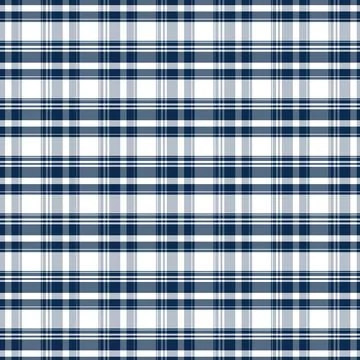 Classic Blue Checkered Fabric Texture Seamless Pattern Иллюстрация