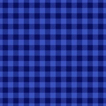 This classic blue gingham pattern features a seamless check print with subtle Stock Illustration