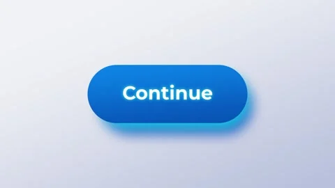 Classic Blue Oval Continue Button on Gray Background Stock Footage 335592033