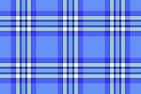 Classic blue plaid pattern featuring a timeless tartan check design. This sea Stock Illustration