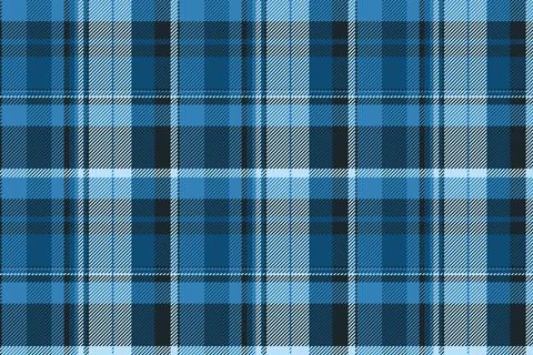 Classic blue plaid pattern. Seamless texture with crossing lines, ideal for b Stock Illustration