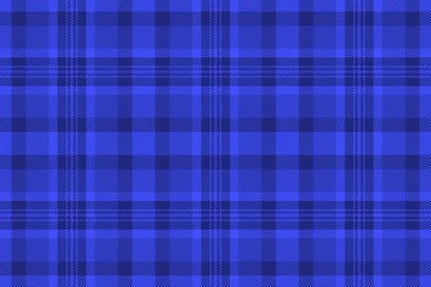 Classic blue plaid pattern. Textile design, background, or overlay with a tra Stock Illustration